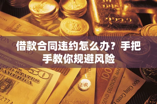 济南借款合同违约怎么办？手把手教你规避风险