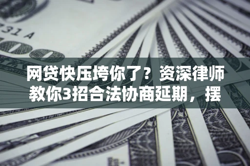 济南网贷快压垮你了？资深律师教你3招合法协商延期，摆脱暴力催收！