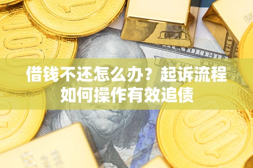 济南借钱不还怎么办？起诉流程如何操作有效追债