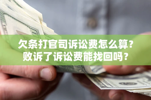 济南欠条打官司诉讼费怎么算？败诉了诉讼费能找回吗？