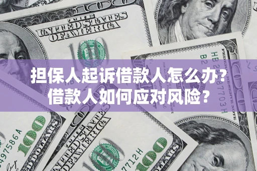 济南担保人起诉借款人怎么办？借款人如何应对风险？