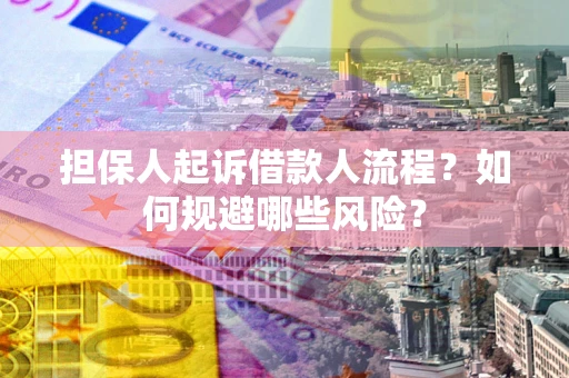 济南担保人起诉借款人流程？如何规避哪些风险？