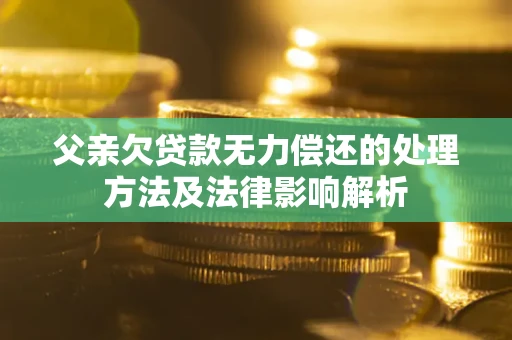 济南父亲欠贷款无力偿还的处理方法及法律影响解析