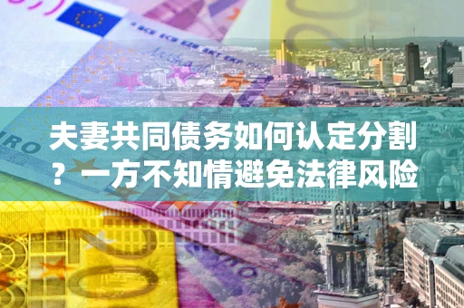 济南夫妻共同债务如何认定分割？一方不知情避免法律风险必看！